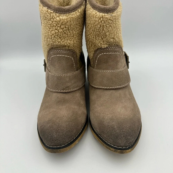 Kelsi Dagger Brooklyn Suede‎ Sherpa Lined Ankle Boot size 7 - Picture 5 of 8